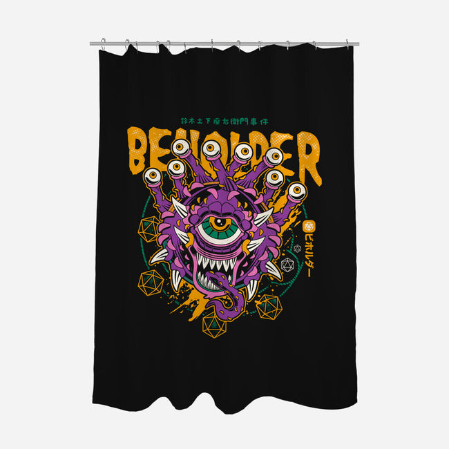 Beholder-none polyester shower curtain-Logozaste
