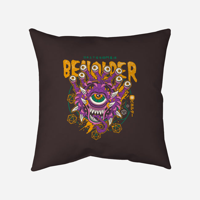 Beholder-none removable cover w insert throw pillow-Logozaste