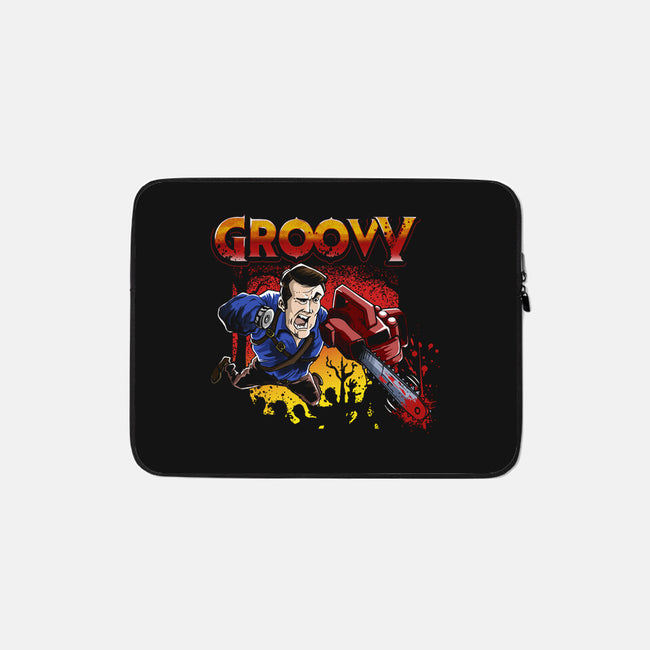 Groovy Ash-none zippered laptop sleeve-Diego Oliver
