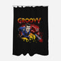 Groovy Ash-none polyester shower curtain-Diego Oliver