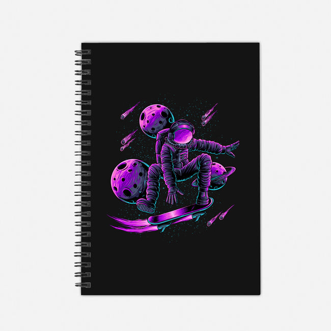 Skate Space-none dot grid notebook-alanside