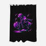 Skate Space-none polyester shower curtain-alanside