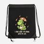 I Dino-none drawstring bag-koalastudio