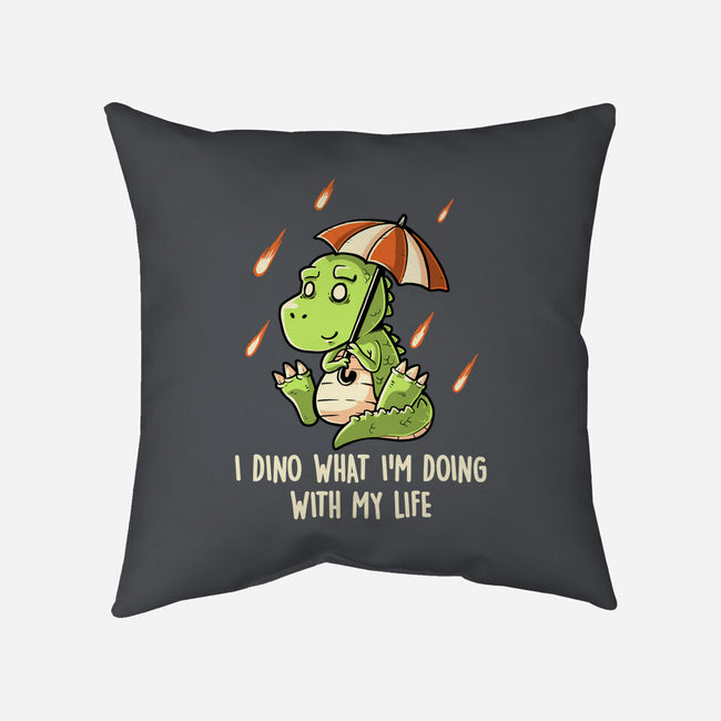 I Dino-none removable cover w insert throw pillow-koalastudio