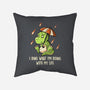 I Dino-none removable cover w insert throw pillow-koalastudio