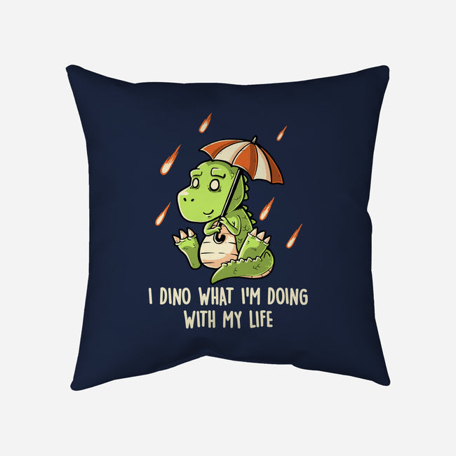 I Dino-none removable cover w insert throw pillow-koalastudio