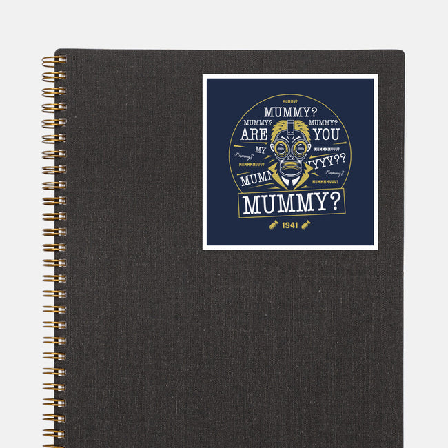 Mummy-none glossy sticker-Logozaste