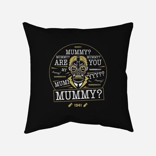 Mummy-none removable cover w insert throw pillow-Logozaste