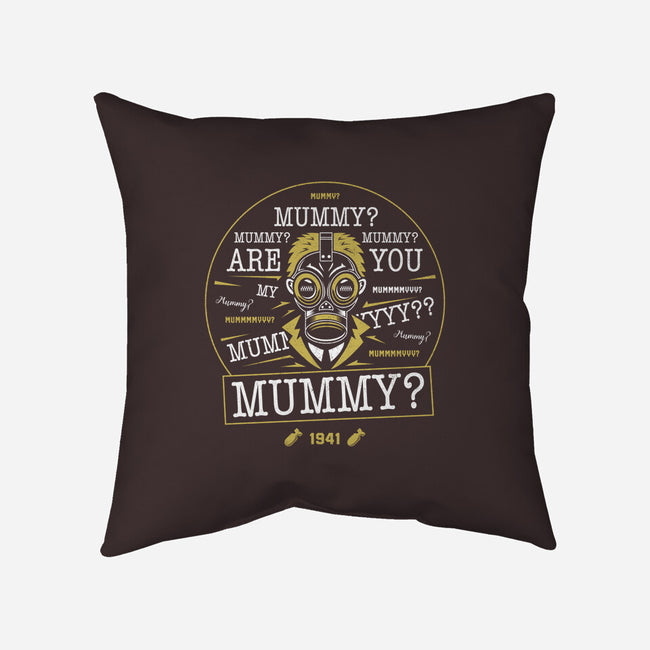 Mummy-none removable cover w insert throw pillow-Logozaste