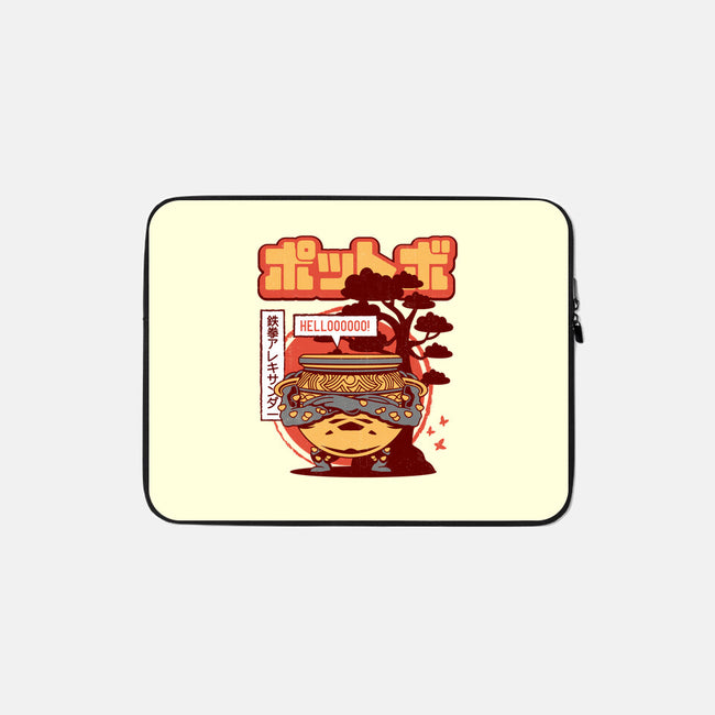 Warrior Jar Japanese Landscape-none zippered laptop sleeve-Logozaste