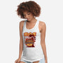 Warrior Jar Japanese Landscape-womens racerback tank-Logozaste