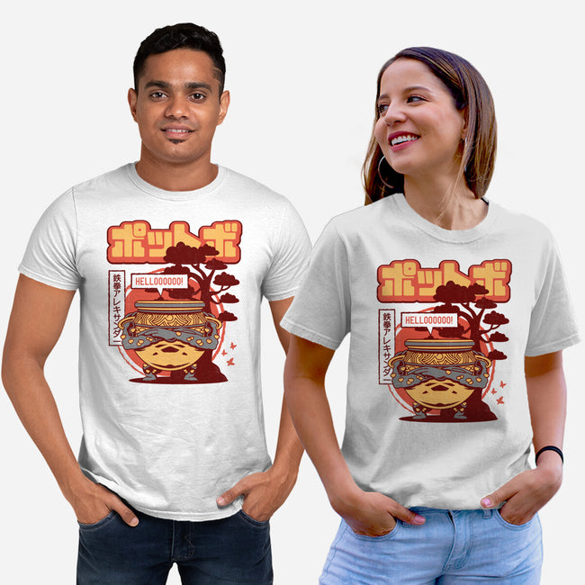 Warrior Jar Japanese Landscape-unisex basic tee-Logozaste