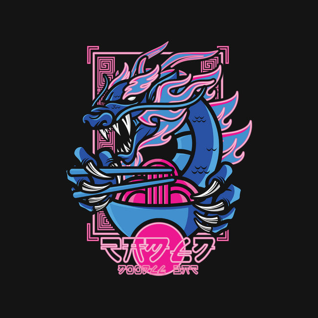 Neon Ramen Dragon-none fleece blanket-jrberger