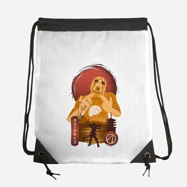 Krieg the Psycho-none drawstring bag-hirolabs