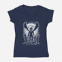Moonlight Devil-womens v-neck tee-fanfreak1
