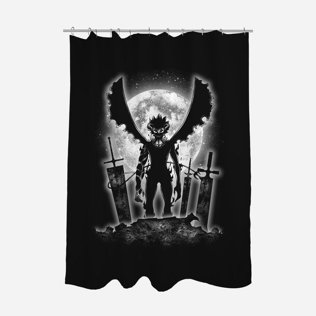 Moonlight Devil-none polyester shower curtain-fanfreak1