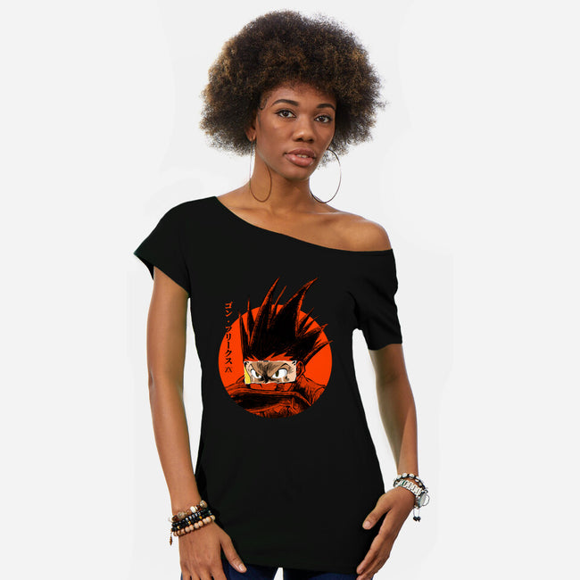 Rage-womens off shoulder tee-Jelly89