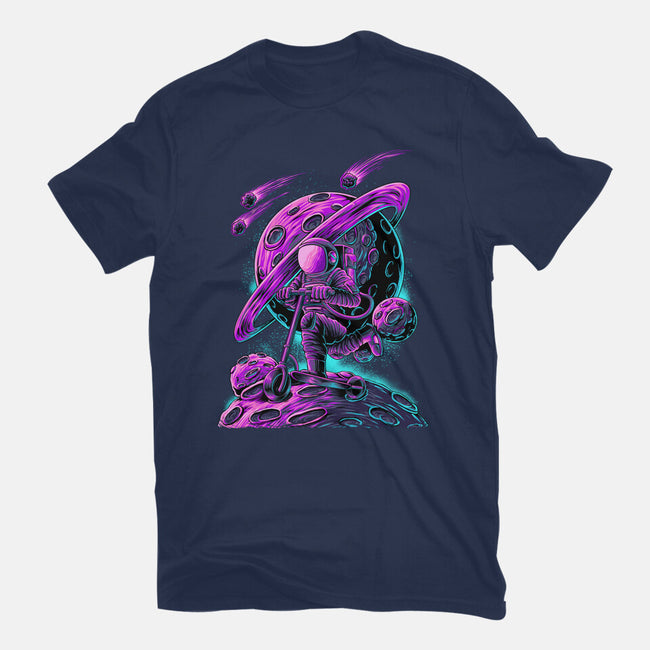 Scooter Space-mens heavyweight tee-alanside
