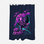 Scooter Space-none polyester shower curtain-alanside