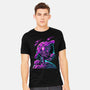 Scooter Space-mens heavyweight tee-alanside