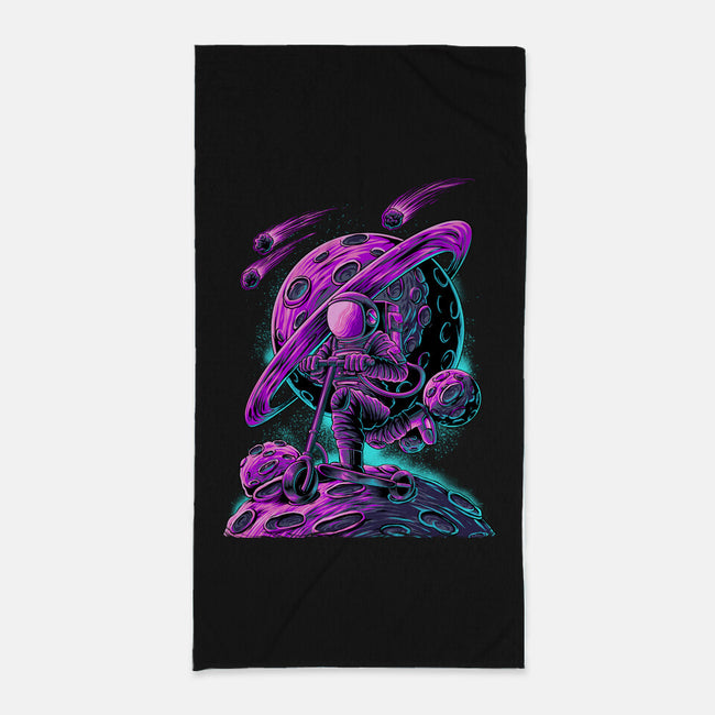 Scooter Space-none beach towel-alanside
