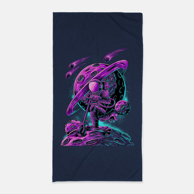 Scooter Space-none beach towel-alanside