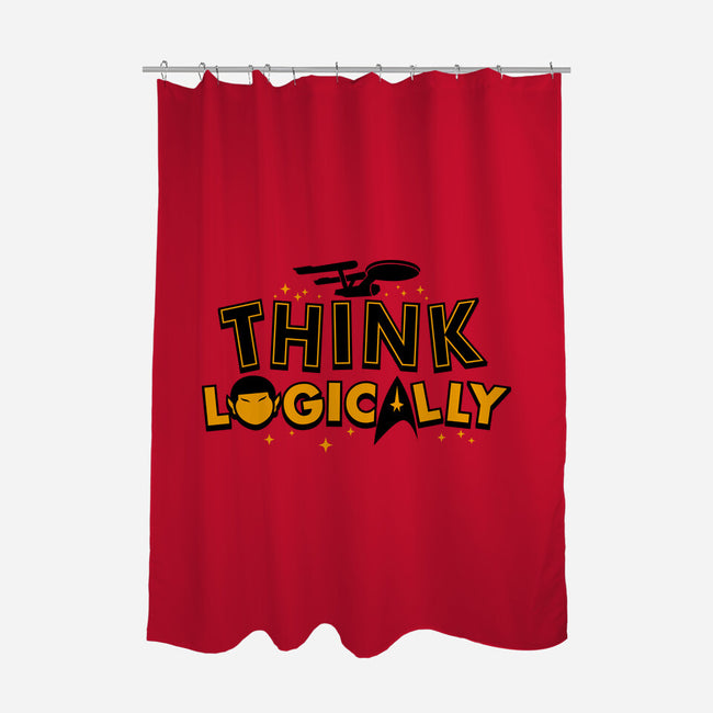 Think Logically-none polyester shower curtain-Boggs Nicolas