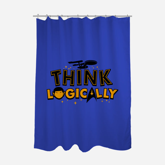 Think Logically-none polyester shower curtain-Boggs Nicolas