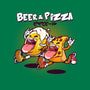 Beer And Pizza Buds-none stretched canvas-mankeeboi
