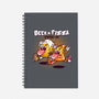 Beer And Pizza Buds-none dot grid notebook-mankeeboi