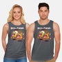 Beer And Pizza Buds-unisex basic tank-mankeeboi
