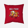 Beer And Pizza Buds-none removable cover w insert throw pillow-mankeeboi