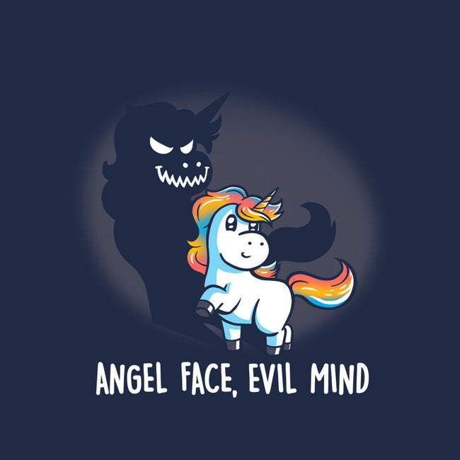 Angel Face Evil Mind-womens v-neck tee-koalastudio