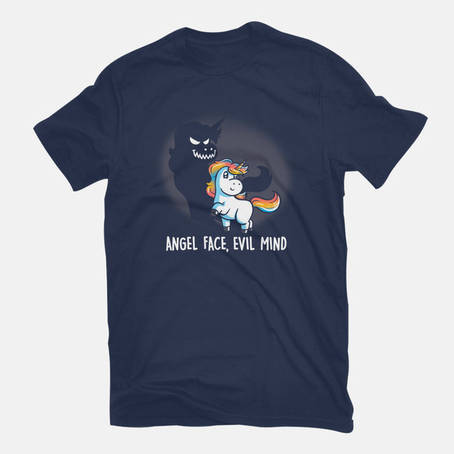 Angel Face Evil Mind-womens fitted tee-koalastudio