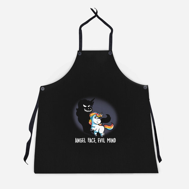 Angel Face Evil Mind-unisex kitchen apron-koalastudio
