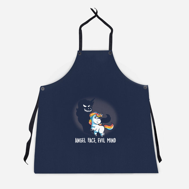 Angel Face Evil Mind-unisex kitchen apron-koalastudio