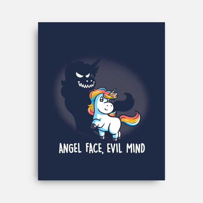 Angel Face Evil Mind-none stretched canvas-koalastudio