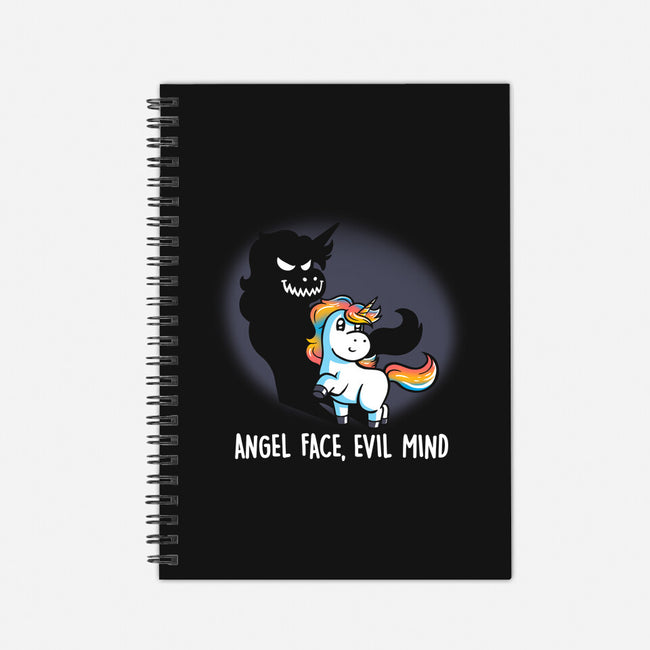 Angel Face Evil Mind-none dot grid notebook-koalastudio