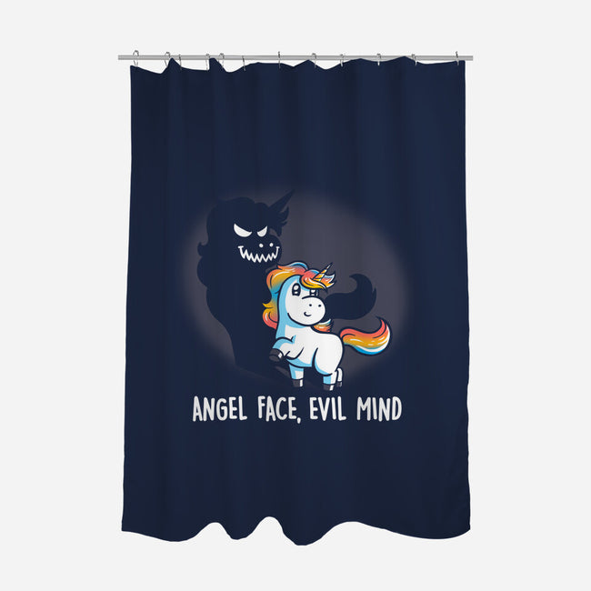 Angel Face Evil Mind-none polyester shower curtain-koalastudio