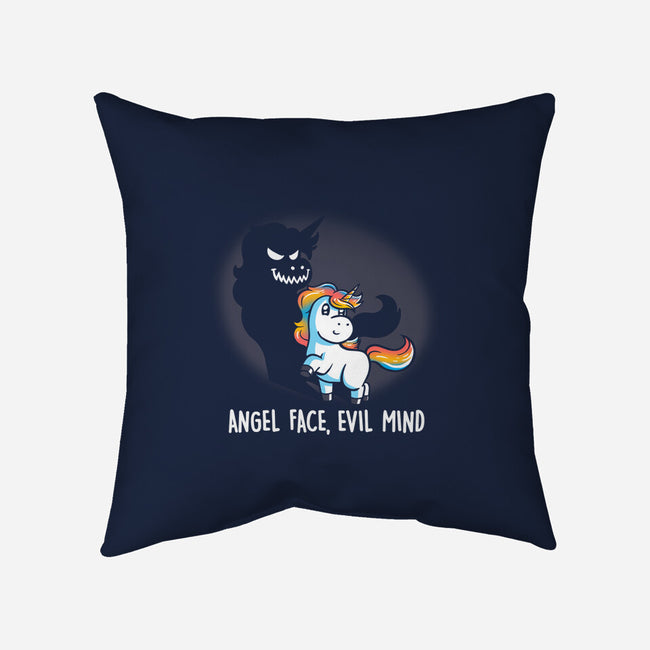 Angel Face Evil Mind-none removable cover w insert throw pillow-koalastudio