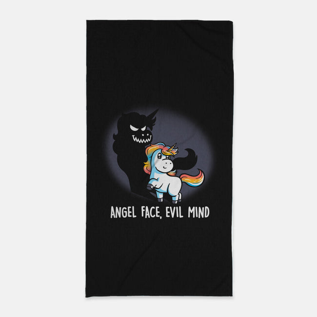 Angel Face Evil Mind-none beach towel-koalastudio