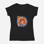 99 Lives-womens v-neck tee-jacnicolauart
