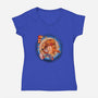 99 Lives-womens v-neck tee-jacnicolauart