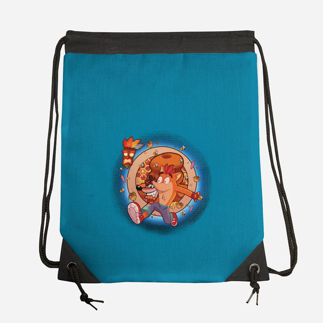99 Lives-none drawstring bag-jacnicolauart