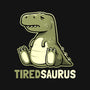 Tiredsaurus-womens basic tee-eduely