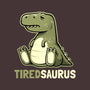 Tiredsaurus-womens basic tee-eduely