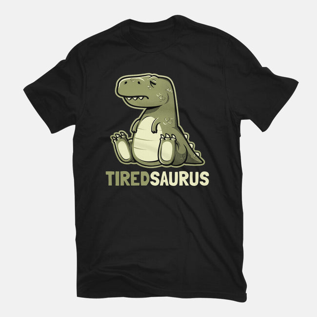 Tiredsaurus-womens basic tee-eduely