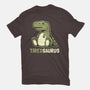 Tiredsaurus-womens basic tee-eduely