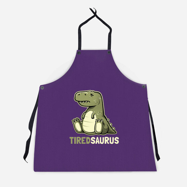 Tiredsaurus-unisex kitchen apron-eduely