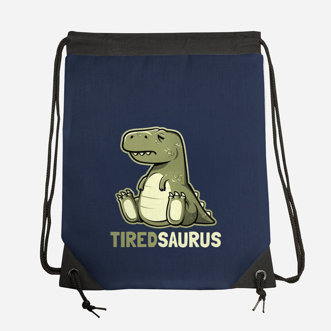 Tiredsaurus-none drawstring bag-eduely